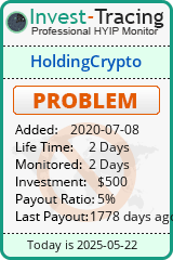 Monitored by Invest-Tracing.com HYIP Monitor-Invest-Tracing.com