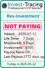 Monitored by Invest-Tracing.com HYIP Monitor-Invest-Tracing.com