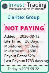 Monitored by Invest-Tracing.com HYIP Monitor-Invest-Tracing.com
