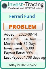 Monitored by Invest-Tracing.com HYIP Monitor-Invest-Tracing.com