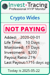Monitored by Invest-Tracing.com HYIP Monitor-Invest-Tracing.com