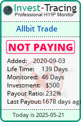 Monitored by Invest-Tracing.com HYIP Monitor-Invest-Tracing.com