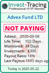Monitored by Invest-Tracing.com HYIP Monitor-Invest-Tracing.com