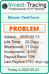 Monitored by Invest-Tracing.com HYIP Monitor-Invest-Tracing.com