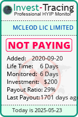 Monitored by Invest-Tracing.com HYIP Monitor-Invest-Tracing.com