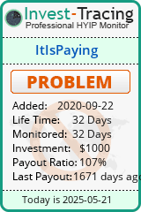 Monitored by Invest-Tracing.com HYIP Monitor-Invest-Tracing.com