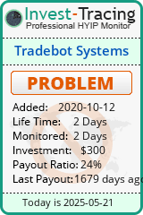 Monitored by Invest-Tracing.com HYIP Monitor-Invest-Tracing.com