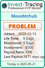 Monitored by Invest-Tracing.com HYIP Monitor-Invest-Tracing.com