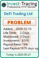 Monitored by Invest-Tracing.com HYIP Monitor-Invest-Tracing.com
