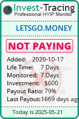 Monitored by Invest-Tracing.com HYIP Monitor-Invest-Tracing.com