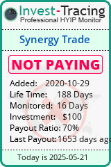 Monitored by Invest-Tracing.com HYIP Monitor-Invest-Tracing.com