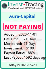 Monitored by Invest-Tracing.com HYIP Monitor-Invest-Tracing.com