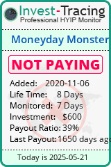 Monitored by Invest-Tracing.com HYIP Monitor-Invest-Tracing.com