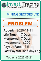 Monitored by Invest-Tracing.com HYIP Monitor-Invest-Tracing.com