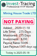 Monitored by Invest-Tracing.com HYIP Monitor-Invest-Tracing.com