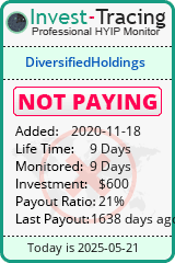 Monitored by Invest-Tracing.com HYIP Monitor-Invest-Tracing.com