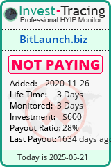 Monitored by Invest-Tracing.com HYIP Monitor-Invest-Tracing.com