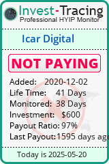 Monitored by Invest-Tracing.com HYIP Monitor-Invest-Tracing.com