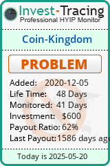 Monitored by Invest-Tracing.com HYIP Monitor-Invest-Tracing.com