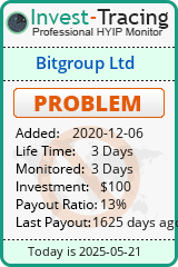 Monitored by Invest-Tracing.com HYIP Monitor-Invest-Tracing.com