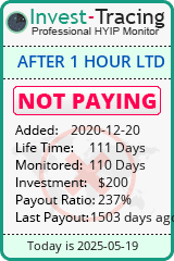 Monitored by Invest-Tracing.com HYIP Monitor-Invest-Tracing.com
