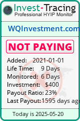 Monitored by Invest-Tracing.com HYIP Monitor-Invest-Tracing.com