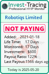 Monitored by Invest-Tracing.com HYIP Monitor-Invest-Tracing.com