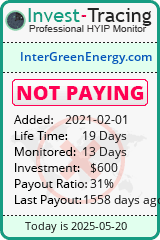 Monitored by Invest-Tracing.com HYIP Monitor-Invest-Tracing.com