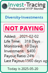 Monitored by Invest-Tracing.com HYIP Monitor-Invest-Tracing.com