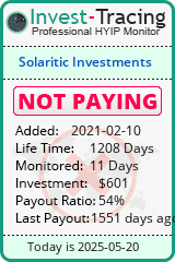 Monitored by Invest-Tracing.com HYIP Monitor-Invest-Tracing.com