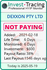 Monitored by Invest-Tracing.com HYIP Monitor-Invest-Tracing.com