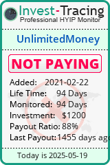 Monitored by Invest-Tracing.com HYIP Monitor-Invest-Tracing.com