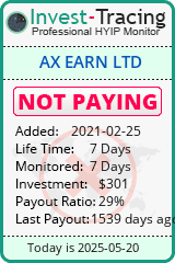 Monitored by Invest-Tracing.com HYIP Monitor-Invest-Tracing.com