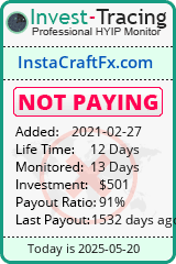 Monitored by Invest-Tracing.com HYIP Monitor-Invest-Tracing.com