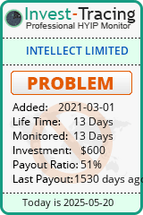 Monitored by Invest-Tracing.com HYIP Monitor-Invest-Tracing.com