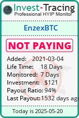 Monitored by Invest-Tracing.com HYIP Monitor-Invest-Tracing.com