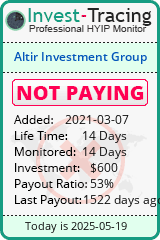 Monitored by Invest-Tracing.com HYIP Monitor-Invest-Tracing.com