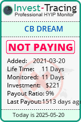 Monitored by Invest-Tracing.com HYIP Monitor-Invest-Tracing.com