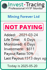 Monitored by Invest-Tracing.com HYIP Monitor-Invest-Tracing.com