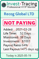 Monitored by Invest-Tracing.com HYIP Monitor-Invest-Tracing.com