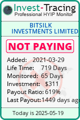 Monitored by Invest-Tracing.com HYIP Monitor-Invest-Tracing.com