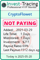 Monitored by Invest-Tracing.com HYIP Monitor-Invest-Tracing.com