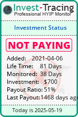 Monitored by Invest-Tracing.com HYIP Monitor-Invest-Tracing.com