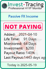 Monitored by Invest-Tracing.com HYIP Monitor-Invest-Tracing.com