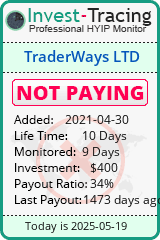 Monitored by Invest-Tracing.com HYIP Monitor-Invest-Tracing.com