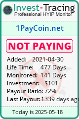 Monitored by Invest-Tracing.com HYIP Monitor-Invest-Tracing.com