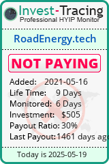 Monitored by Invest-Tracing.com HYIP Monitor-Invest-Tracing.com