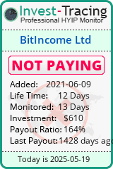 Monitored by Invest-Tracing.com HYIP Monitor-Invest-Tracing.com