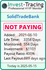 Monitored by Invest-Tracing.com HYIP Monitor-Invest-Tracing.com