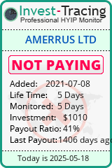 Monitored by Invest-Tracing.com HYIP Monitor-Invest-Tracing.com